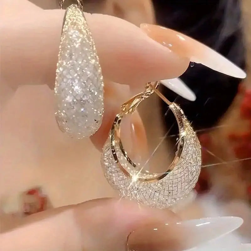 Zircon Drop Earrings