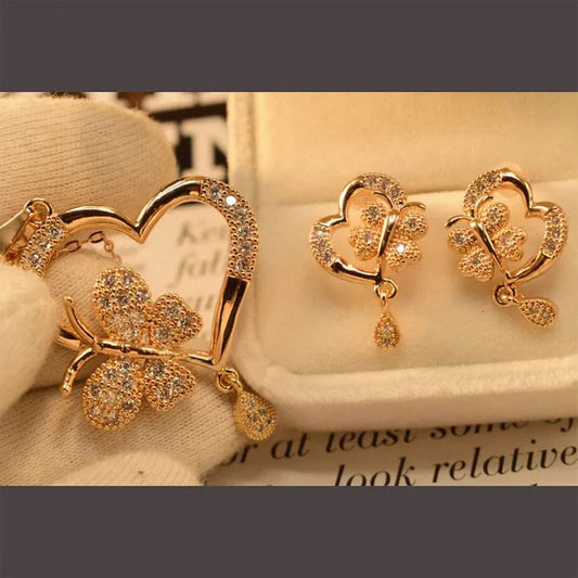 Heart Adjustable Necklace Set