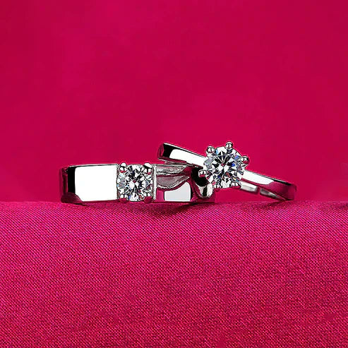 Silver Couple Rings