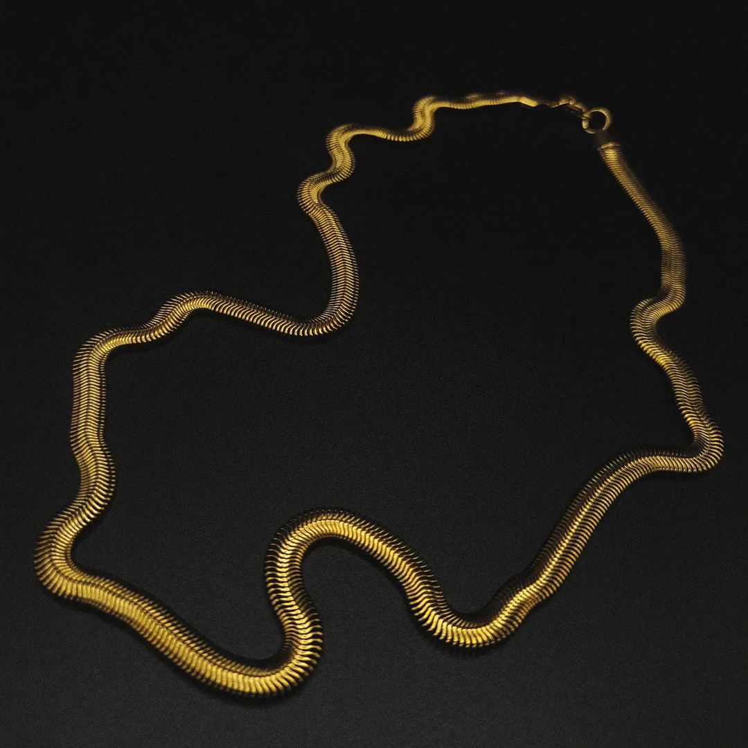 PACK OF 3 ITALIAN STAINLESS STEEL SNAKE CHAINS