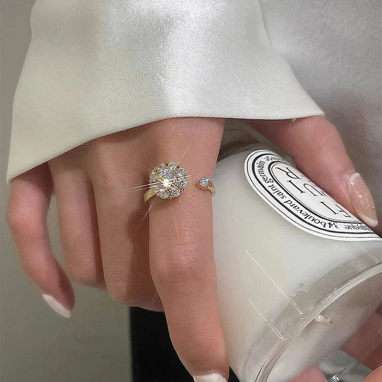 Crystal Rotating Ring (Adjustable Size)